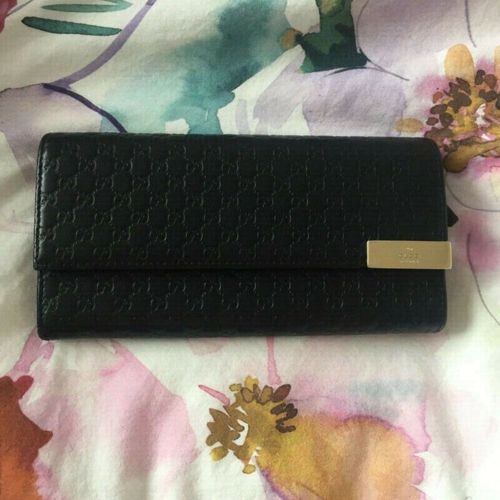 GUCCI Guccissima Chain Wallet/Clutch